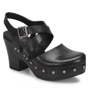 Korks Women’s Black Abloom Strappy Platform Studs Shoes Sandals Sz 10